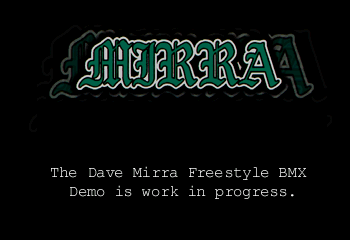 Dave Mirra Freestyle BMX (Trade Demo) Screenthot 2